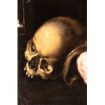 Bernardo Strozzi (Genova 1581 - Venezia 1644), Saint Francis embracing the cross with skull and rosary