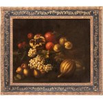 Michelangelo Cerquozzi o delle Battaglie (Roma 1602 - Roma 1660), Still life of grapes, pears, melons, and pomegranates