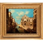 Artista attivo a Venezia, XIX secolo, View of Campo San Giovanni e Paolo, with the façade of the Scuola Grande di San Marco