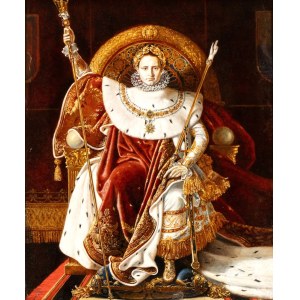Jean Auguste Dominique Ingres (copia da) (Montauban 1780 - Parigi 1867), Napoleon I on his Imperial Throne