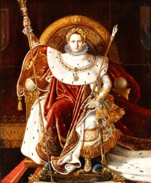 Jean Auguste Dominique Ingres (copia da) (Montauban 1780 - Parigi 1867), Napoleon I on his Imperial Throne