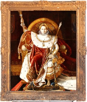 Jean Auguste Dominique Ingres (copia da) (Montauban 1780 - Parigi 1867), Napoleon I on his Imperial Throne