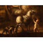 Livio Mehus (attribuito a) (Oudenaarde 1627 - Firenze 1691), Mythological scene in an evening landscape