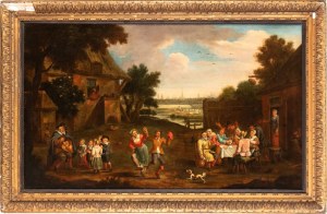 David Teniers Il Giovane (ambito di) (Anversa 1610 - Bruxelles 1690), Village revel