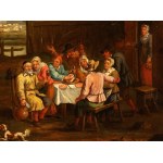 David Teniers Il Giovane (ambito di) (Anversa 1610 - Bruxelles 1690), Village revel