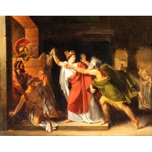 Artista neoclassico francese, primo quarto XIX secolo, Classical tragic scene