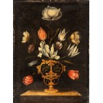 Giacomo Recco (ambito di) (Napoli 1603 - 1653), Two still lifes with flowers in a vase. Pair of paintings