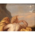 Jacob Gerritsz Cuyp (attribuito a) (Dordrecht 1594 - 1652), Venus in a landscape with a putto