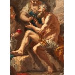 Artista napoletano, XVII - XVIII secolo, Lot and his daughters