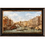 Artista attivo a Venezia, XIX secolo, View of Ponte di Rialto