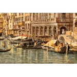 Artista attivo a Venezia, XIX secolo, View of Ponte di Rialto