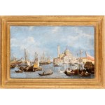 Artista attivo a Venezia, XIX secolo, View of San Giorgio Maggiore from the Bacino di San Marco