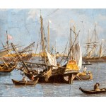 Artista attivo a Venezia, XIX secolo, View of San Giorgio Maggiore from the Bacino di San Marco