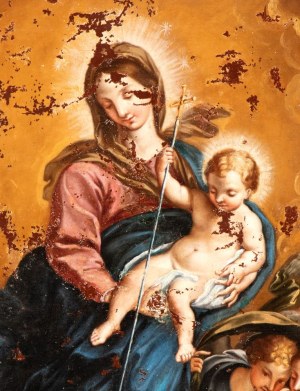 Pietro Berrettini detto Pietro da Cortona (seguace di) (Cortona 1596 - Roma 1669), The Immaculate Conception