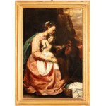 Artista attivo a Roma, XVII secolo, Virgin with Child and Saint John the Baptist