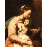 Artista attivo a Roma, XVII secolo, Virgin with Child and Saint John the Baptist