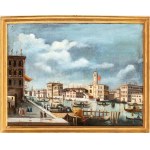 Artista attivo a Venezia, XVIII secolo, View of the Grand Canal in Venice