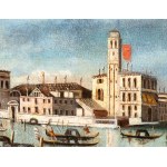 Artista attivo a Venezia, XVIII secolo, View of the Grand Canal in Venice