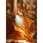 Pompeo Batoni (seguace di) (Lucca 1708 - Roma 1787), The Fall of Simon Magnus