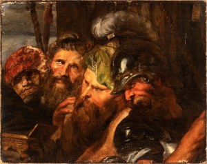 Peter Paul Rubens (seguace di) (Siegen 1577 - Anversa 1640), Deatail from Adoration of the Magi