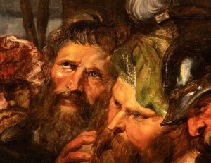 Peter Paul Rubens (seguace di) (Siegen 1577 - Anversa 1640), Deatail from Adoration of the Magi