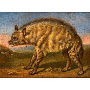 Jens Juel (ambito di) (Balslev 1745 - Copenhagen 1802), The Hyena in the Menagerie of Frederiksberg Castle