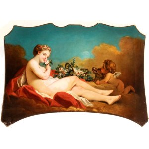 Artista francese XVIII - XIX secolo, Venus and Cupid