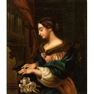 Carlo Dolci (ambito di) (Firenze 1616 - 1686), Saint Cecilia at the organ