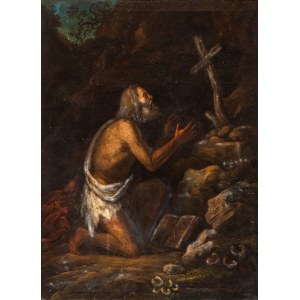 Artista napoletano, XVII secolo, Penitent Saint Jerome in the desert