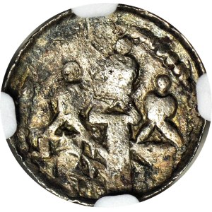 Bolesław II the Bold, 1058–1079, Denarius, royal type, letter Z behind the head