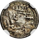 Bolesław II the Bold, 1058–1079, Denarius, royal type, letter Z behind the head