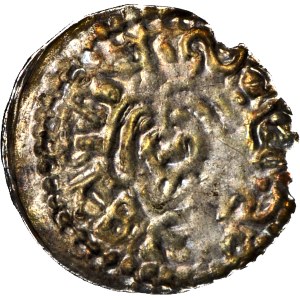 RRR-, Władysław Odonic 1207–1239, Denarius, Gniezno, St. Adalbert, ADLBERTVS+