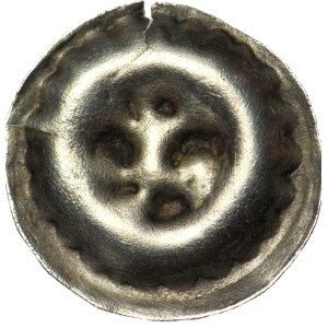 RR-, Western Pomerania, Dymin, Brakteate with a lily, 13th–14th century