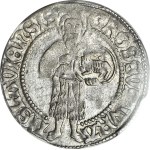 R-, Silesia, Maciej I Korwin 1469–1490, Grosz, THE FIRST grosz bearing the inscription WROCŁAW
