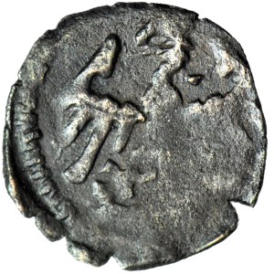 RR-, Władysław Jagiełło, 1386–1434, denarius, circle on the crown, lily, cross