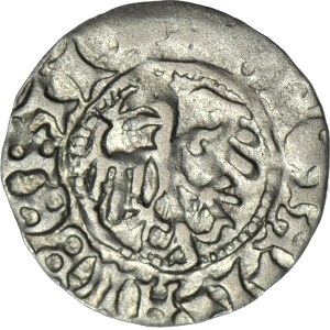 Jan I Olbracht 1492-1501, demi-groat de la Couronne, en bon état