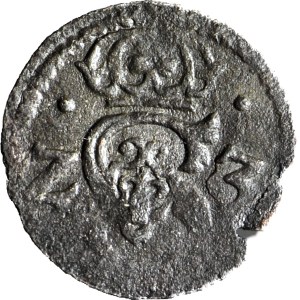 R-, Sigismund III Vasa, Denarius 1623, Łobżenica, DOTS