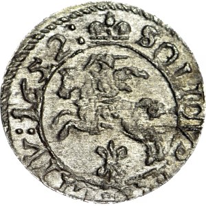 Jan Kazimierz, Szeląg, Vilnius 1652, Gozdawa coat of arms, nice