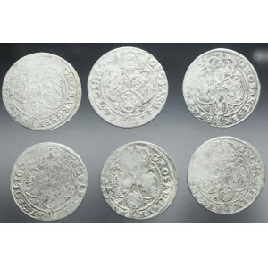 Jan Kazimierz, Set of six crown six-pence coins