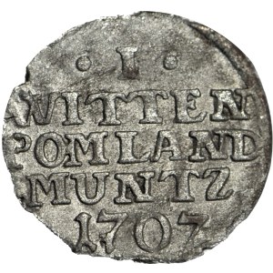 RR-, Pomerania, Carlo XII, Vit 1707