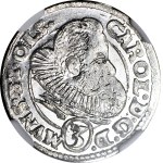 Silesia, Duchy of Oleśnica, Charles II, 3 kreuzer, 1612, Oleśnica, fan-shaped collar, excellent condition