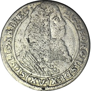 R, Silesia, George III of Brzeg, 15 kreuzers, 1664, BRZEG, Last year of minting