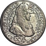 RR-, Silesia, Franciszek Ludwik, 15 kreuzers, 1693, Nysa, decorative motifs, very rare