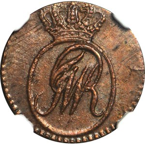 RRR-, Zabor, South Prussia, Schilling 1797 E, Königsberg, EXTREMELY RARE IN MS