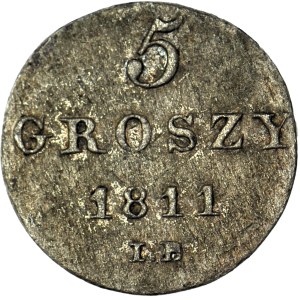 Duchy of Warsaw, 5 groszy, 1811 IB