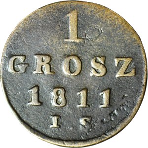Duchy of Warsaw, 1 grosz, 1811 IS