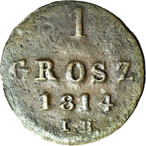 Duchy of Warsaw, 1 grosz, 1814 IB