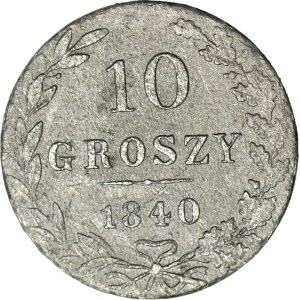 Regno di Polonia, 10 groszy, 1840 MW