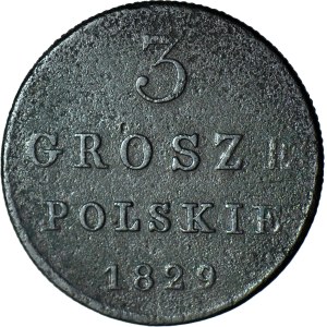 Regno di Polonia, 3 groszy 1829 FH