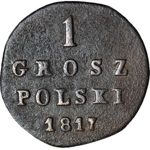 Kingdom of Poland, 1 grosz, 1817 IB